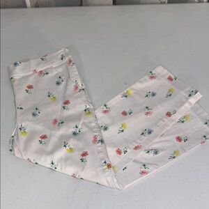 Janie and Jack Girl’s White Floral Pants Size 8